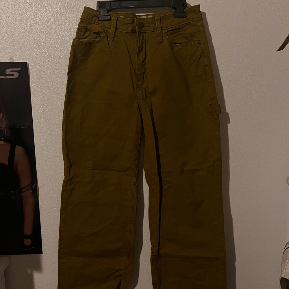 Baggy Olive Green Cargo Pants
